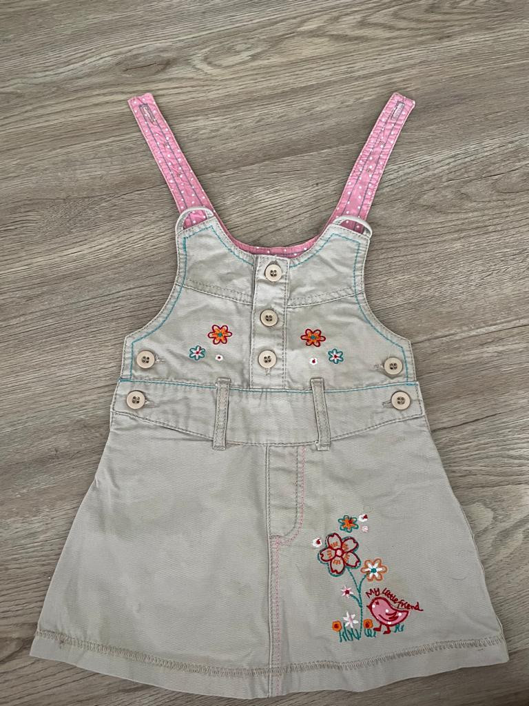 Sommer Kleid Trägerkleid Mädchen Gr. 74