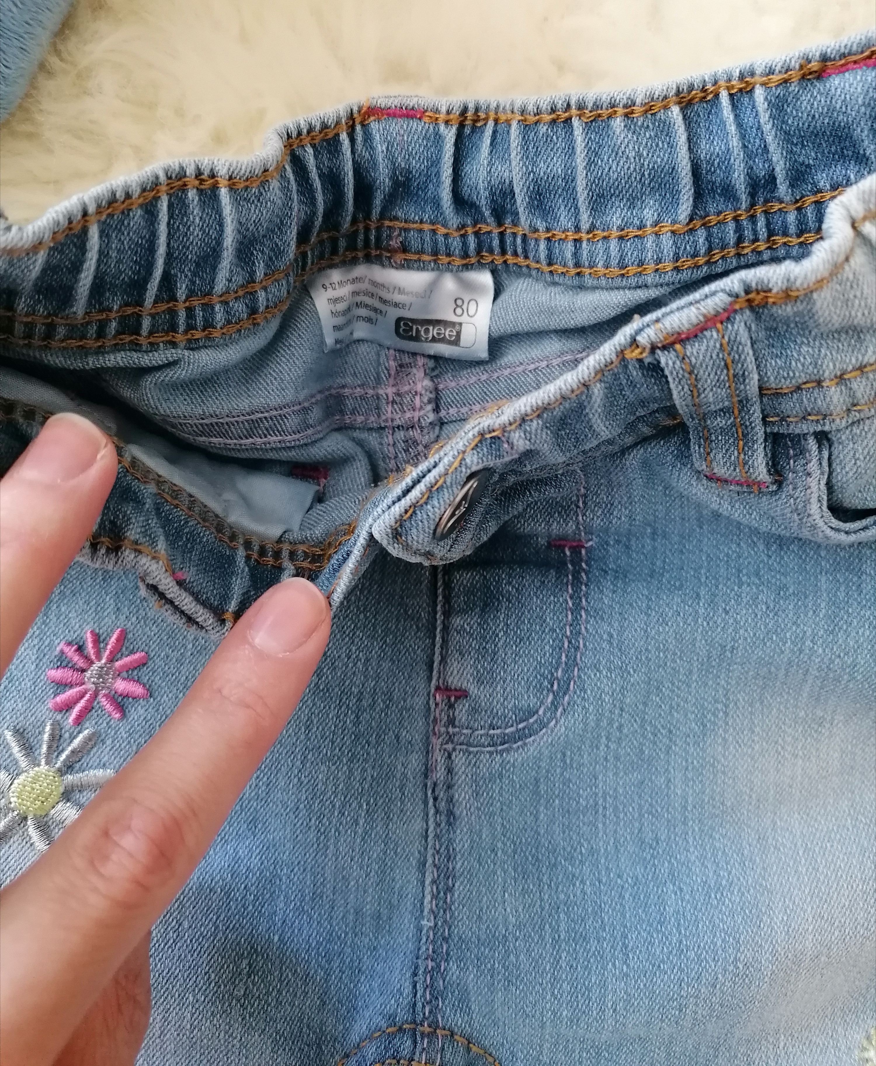 Jeans Hose Mädchen Gr. 80 Flohmarkt