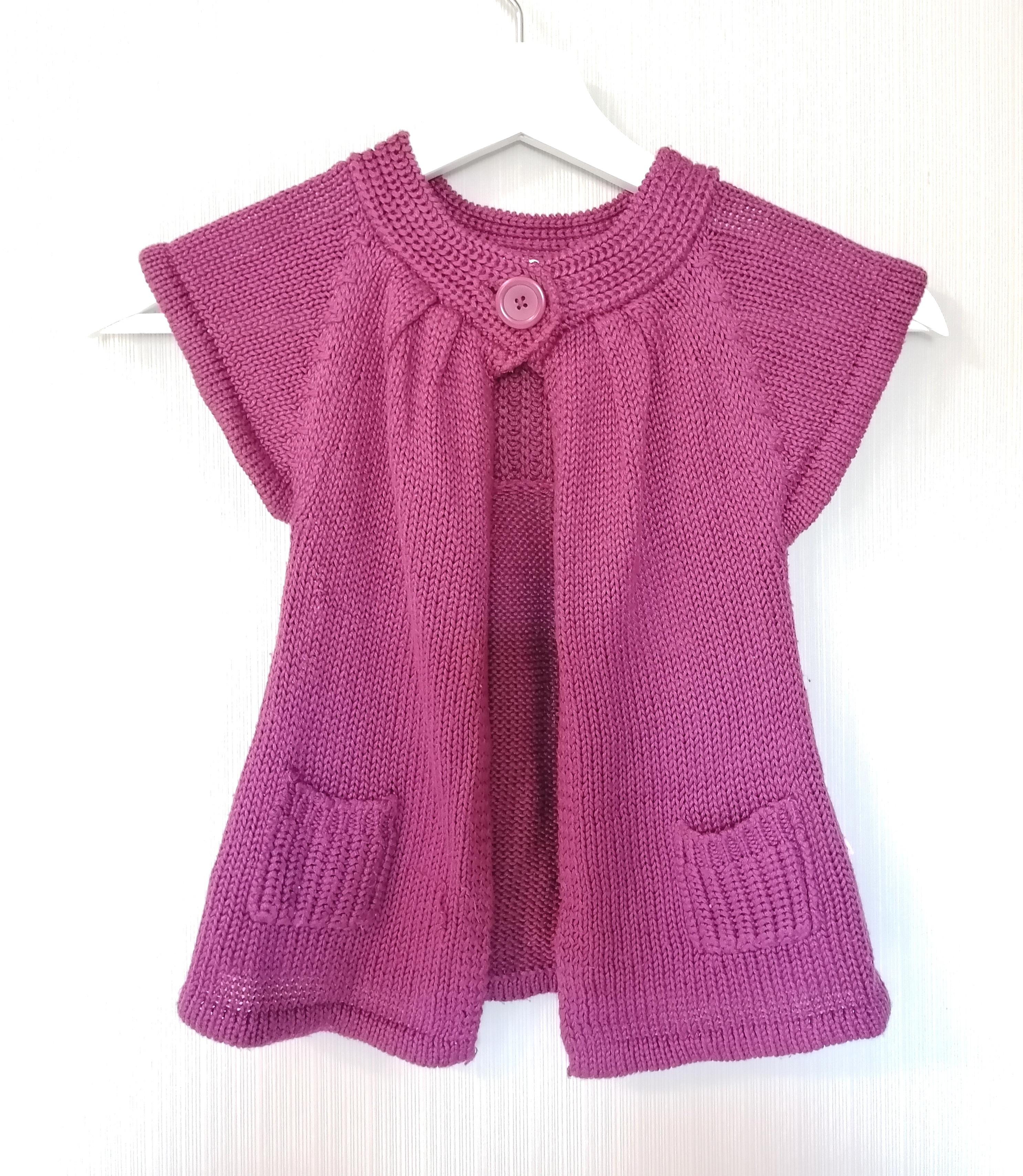 Strickjacke Poncho Gr. 86 Flohmarkt