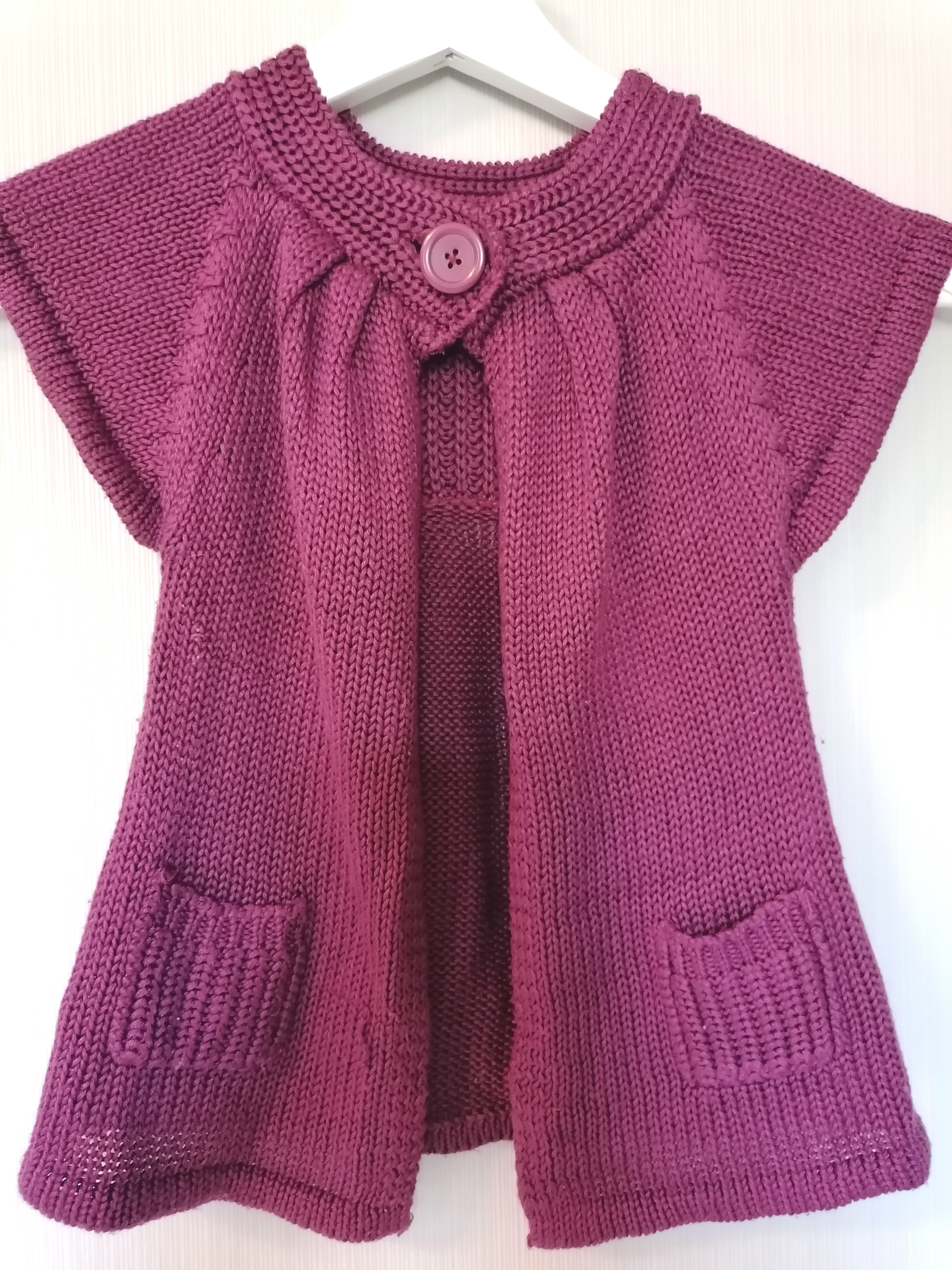 Strickjacke Poncho Gr. 86 Flohmarkt
