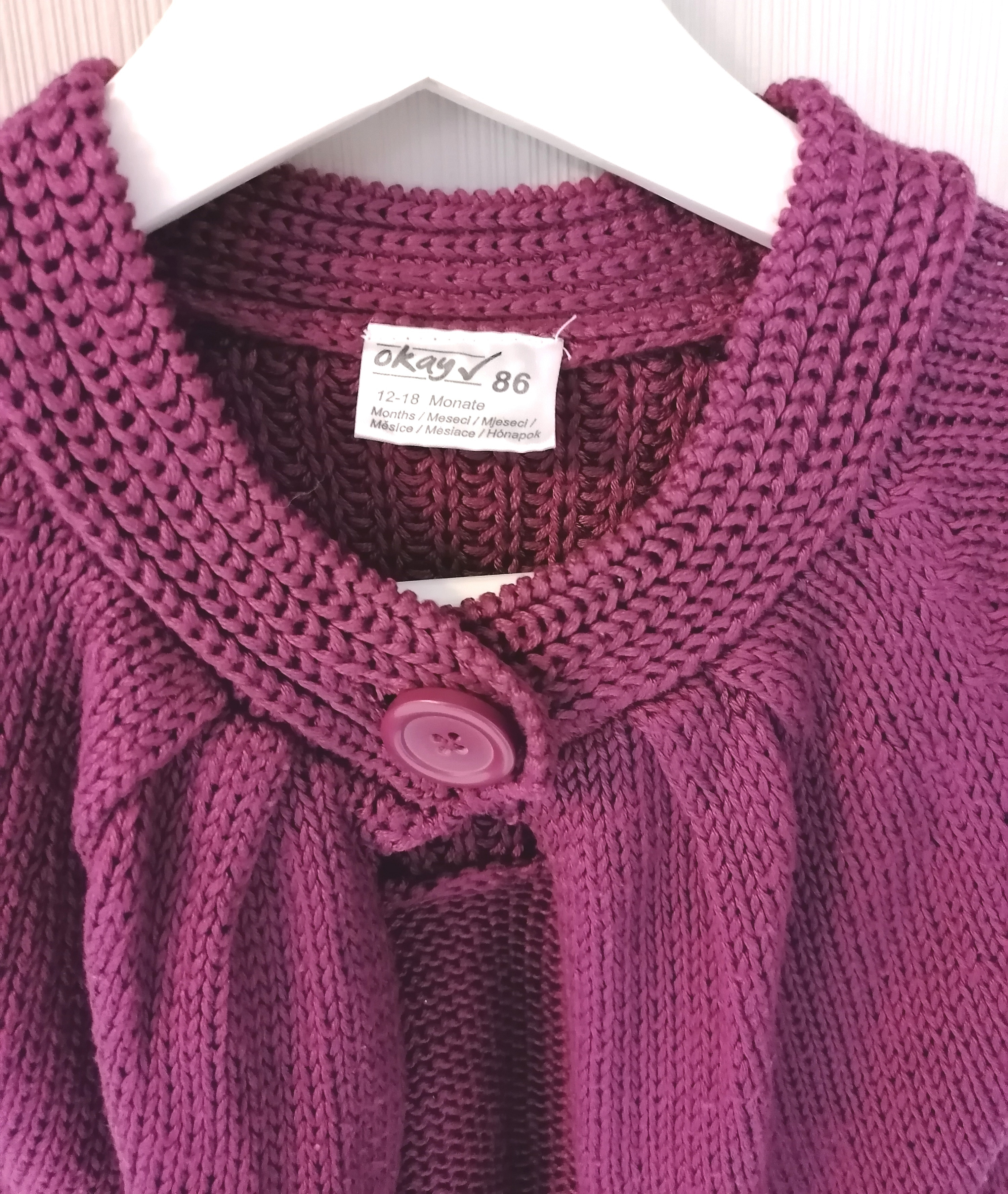 Strickjacke Poncho Gr. 86 Flohmarkt