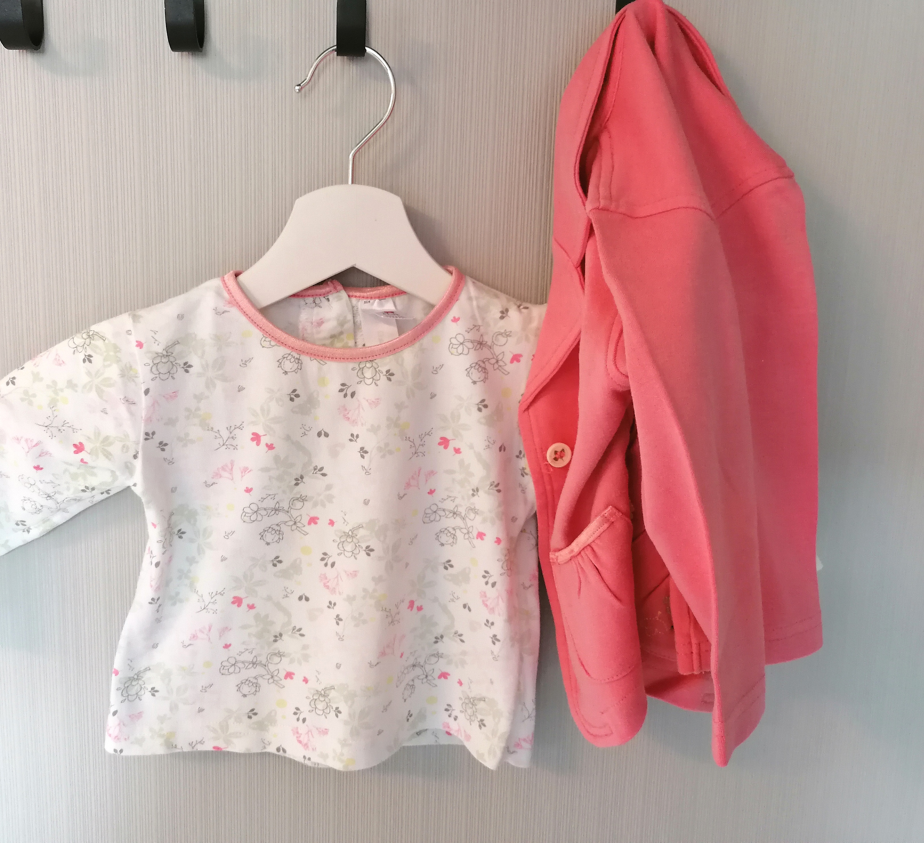 Jacke Jacket mit Langarmshirt Set Gr.80 Flohmarkt