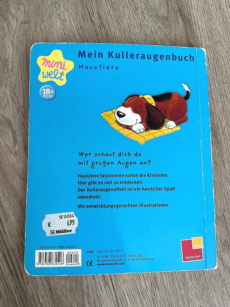 Buch Pappbilderbuch mit Wackelaugen