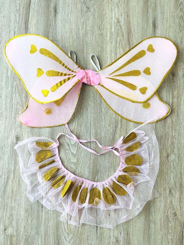 Kostüm Flügel und Rock Fee Halloween Fasching