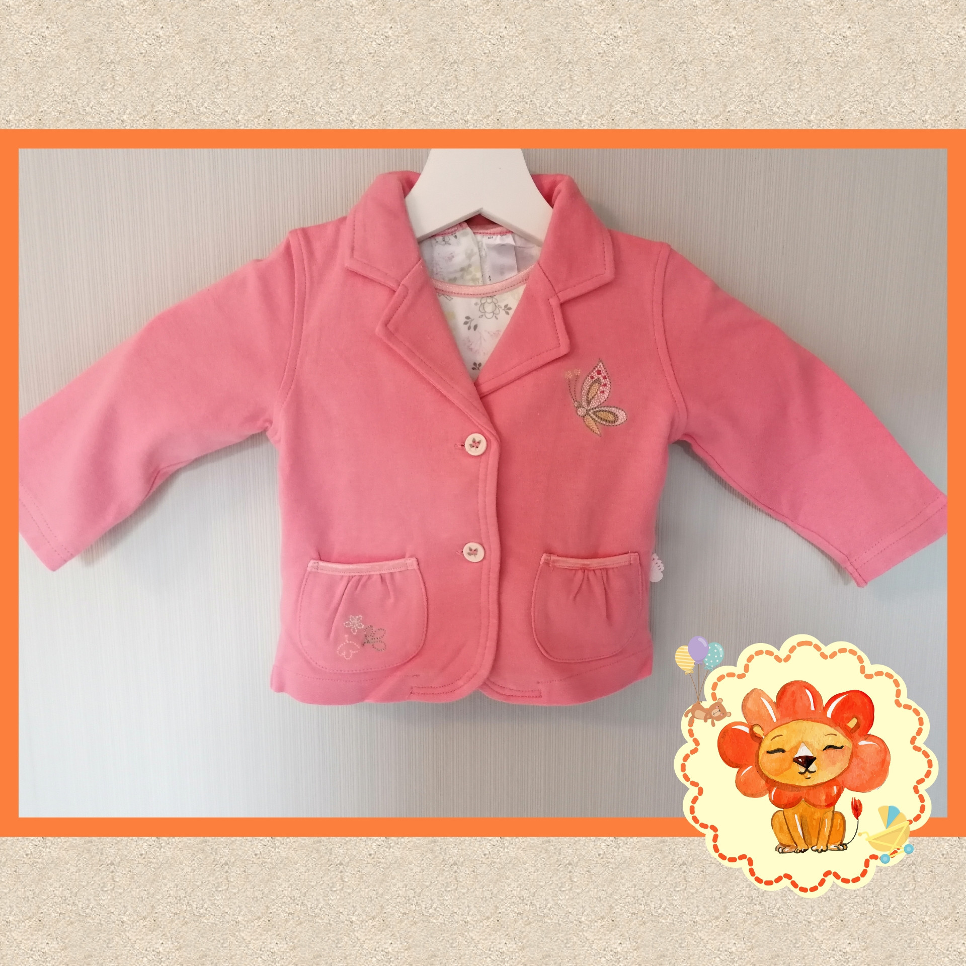 Jacke Jacket mit Langarmshirt Set Gr.80 Flohmarkt