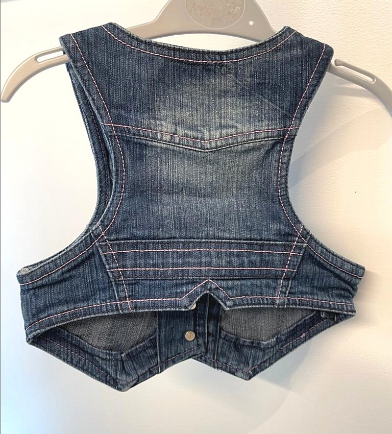 Jeans Weste Gr. 104 Mädchen Flohmarkt