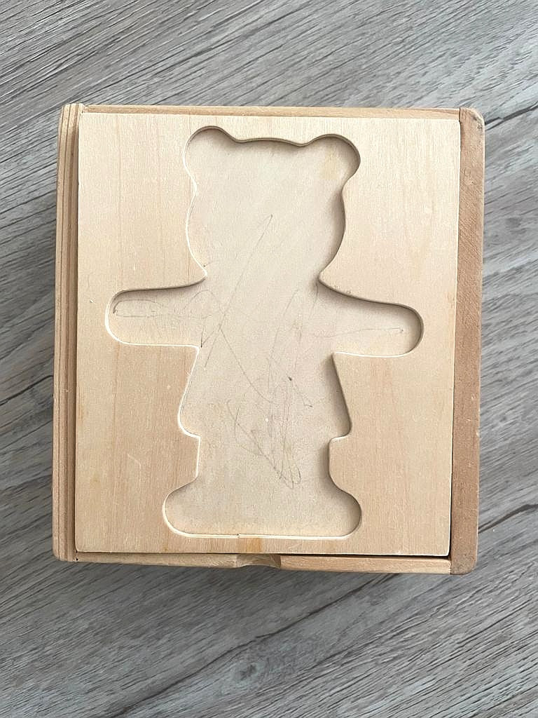 Holz Spiel Teddybären Puzzle