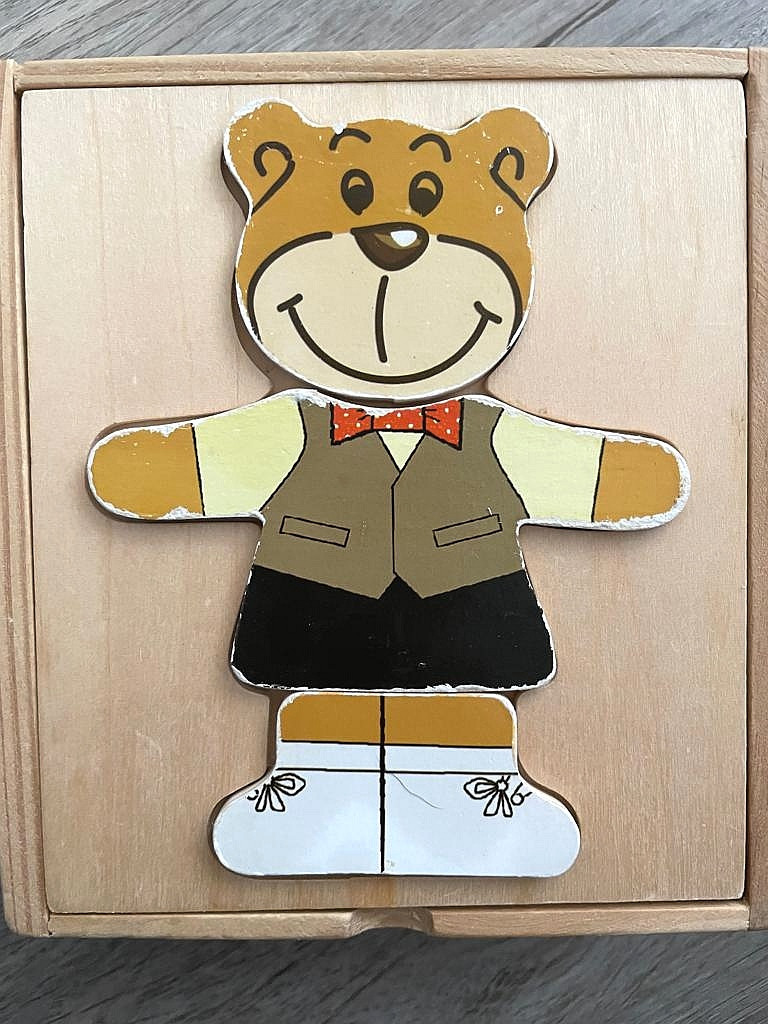 Holz Spiel Teddybären Puzzle