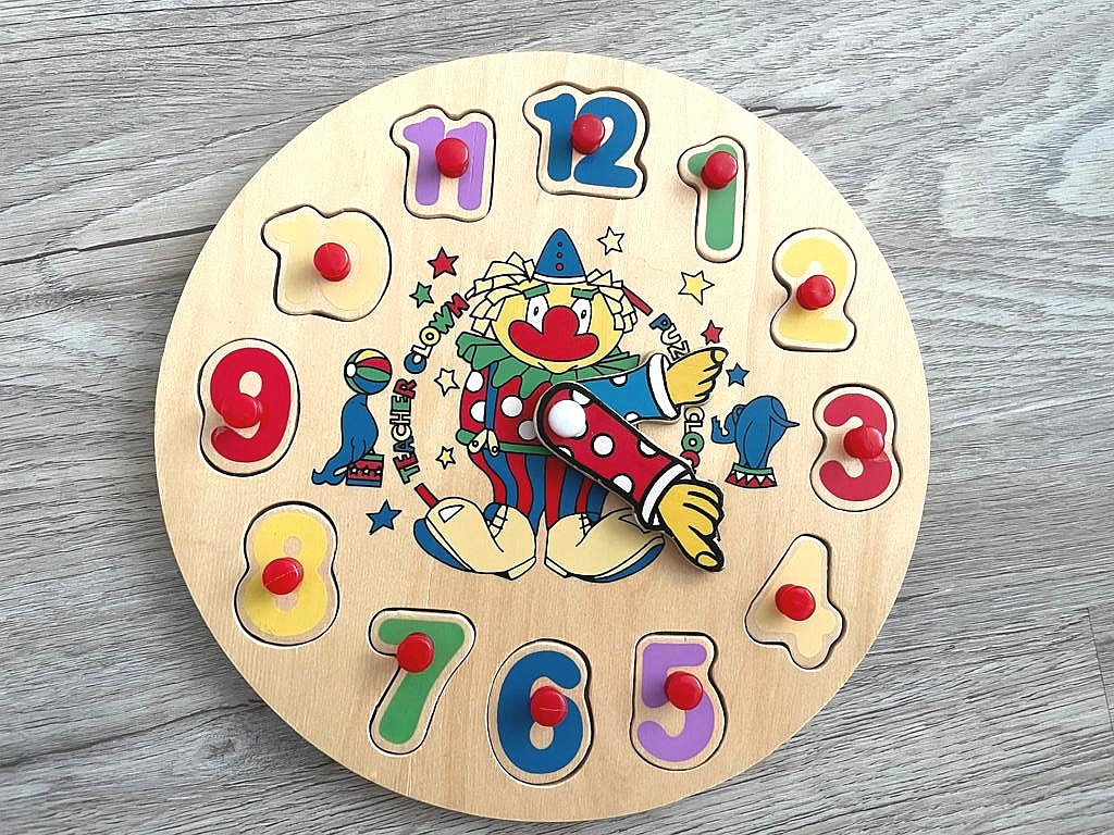 Holz Spielzeug Puzzle Uhr Lernspielzeug