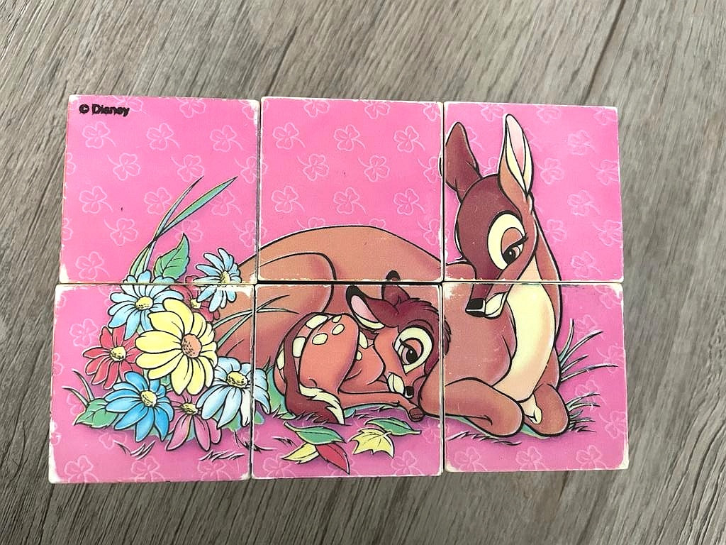Würfel Puzzle Spiel Lernspiel Denkspiel für die Kleinkinder Bambi
