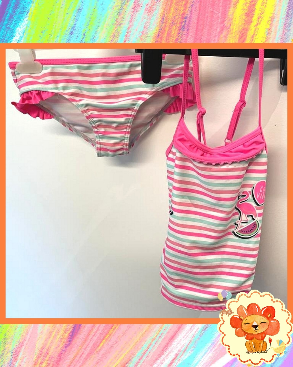 Bikini Badeanzug Gr. 122-128 Mädchen Flohmarkt