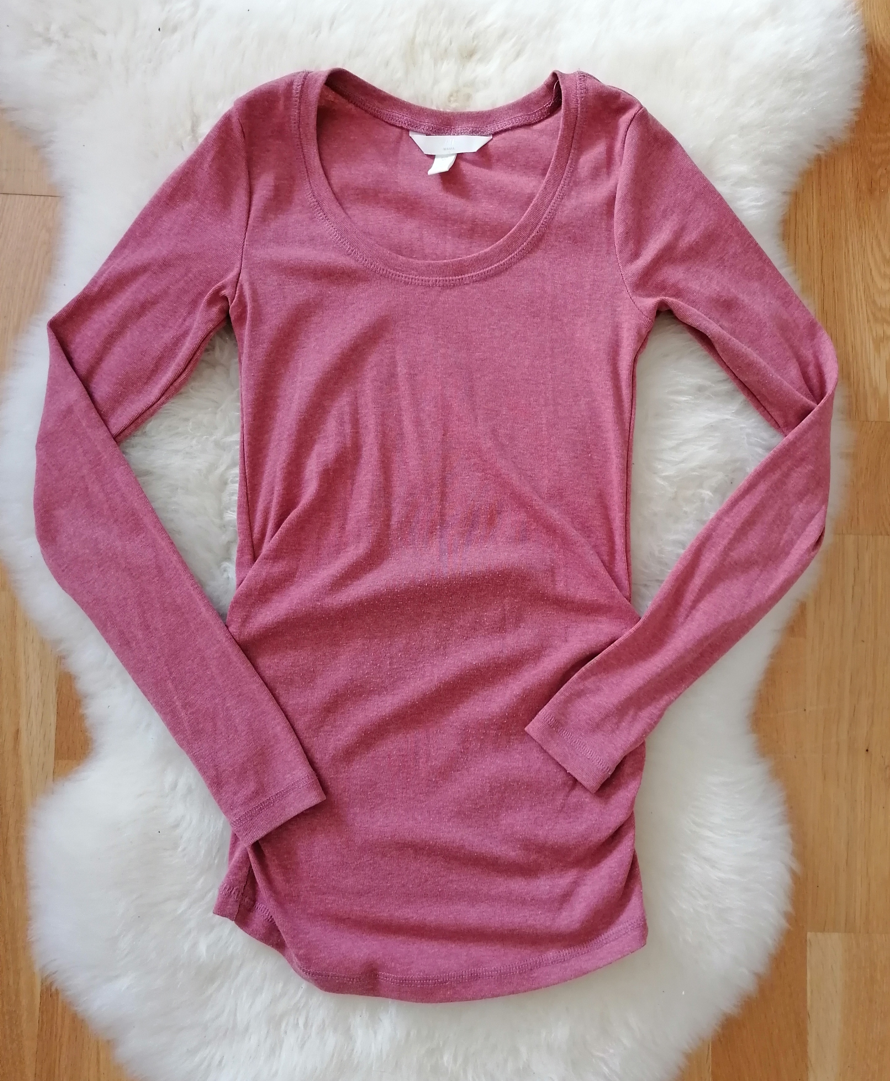 Umstandsmode Langarmshirt für Schwangere Gr. XS