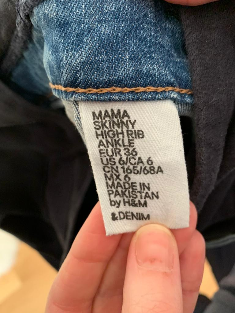 Umstands Jeans, Umstandshose, Jeans für Schwangere Gr. S 36