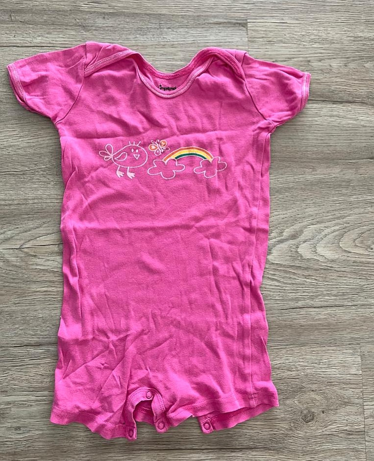 Body, kurzer Pyjama Mädchen Gr. 98-104