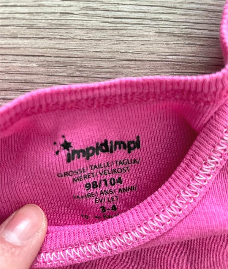 Body, kurzer Pyjama Mädchen Gr. 98-104