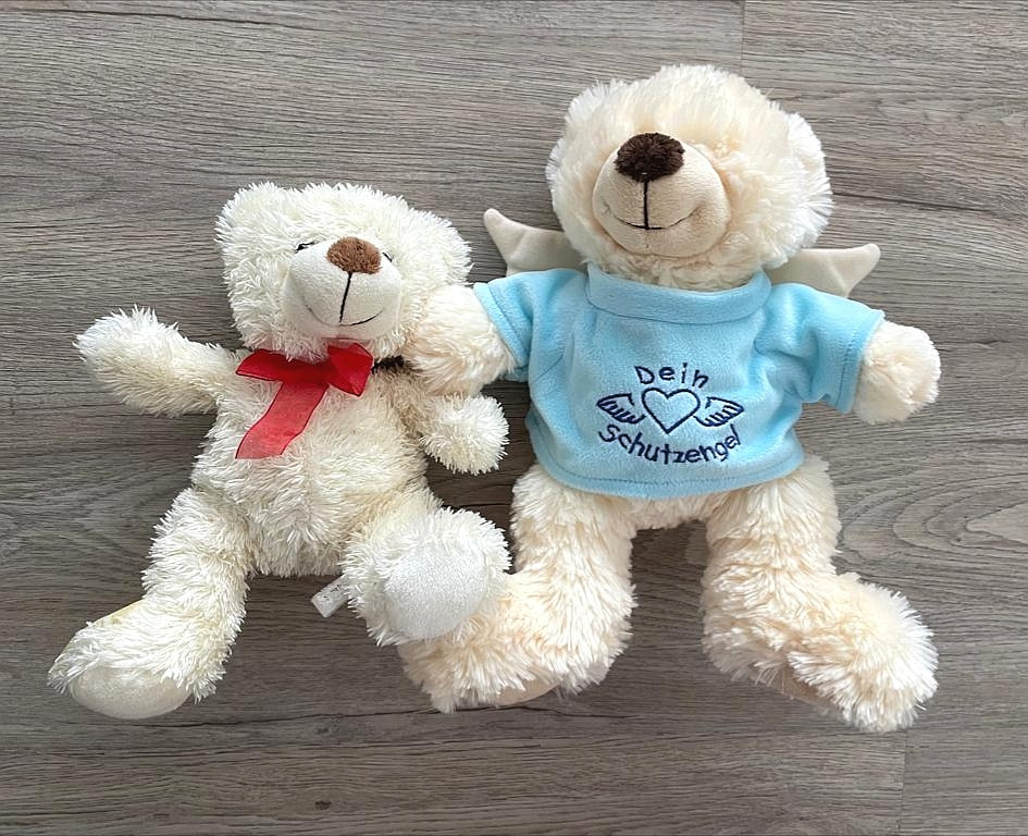 Teddybär Kuscheltier Set Schutzengel