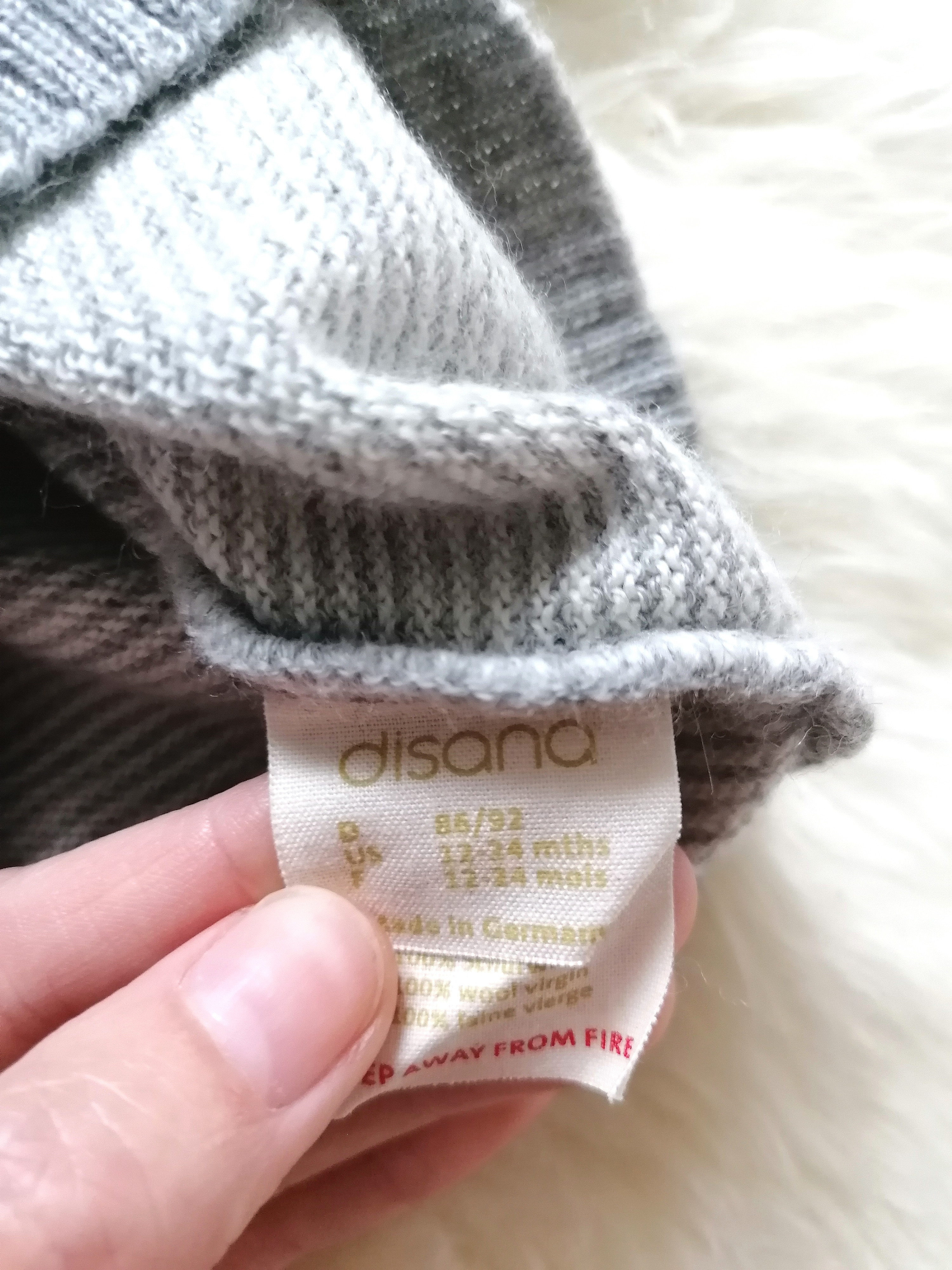 Disana Pulli Pullover aus Schurwolle Gr. 86