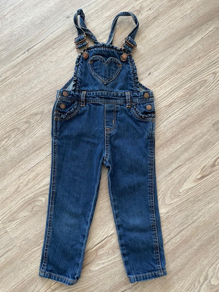 Latzhose Jeans Hose mit Träger Gr. 92