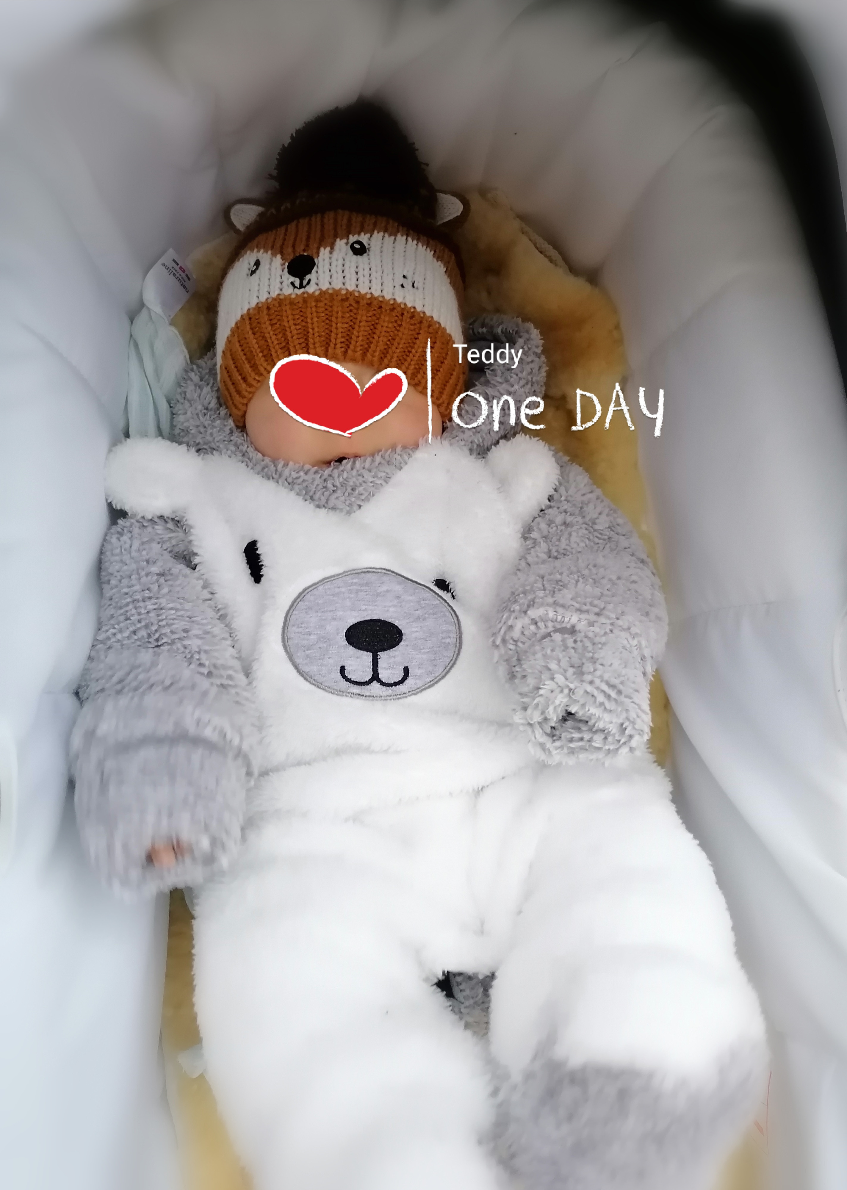 Mütze Wintermütze Baby Gr. 74-80