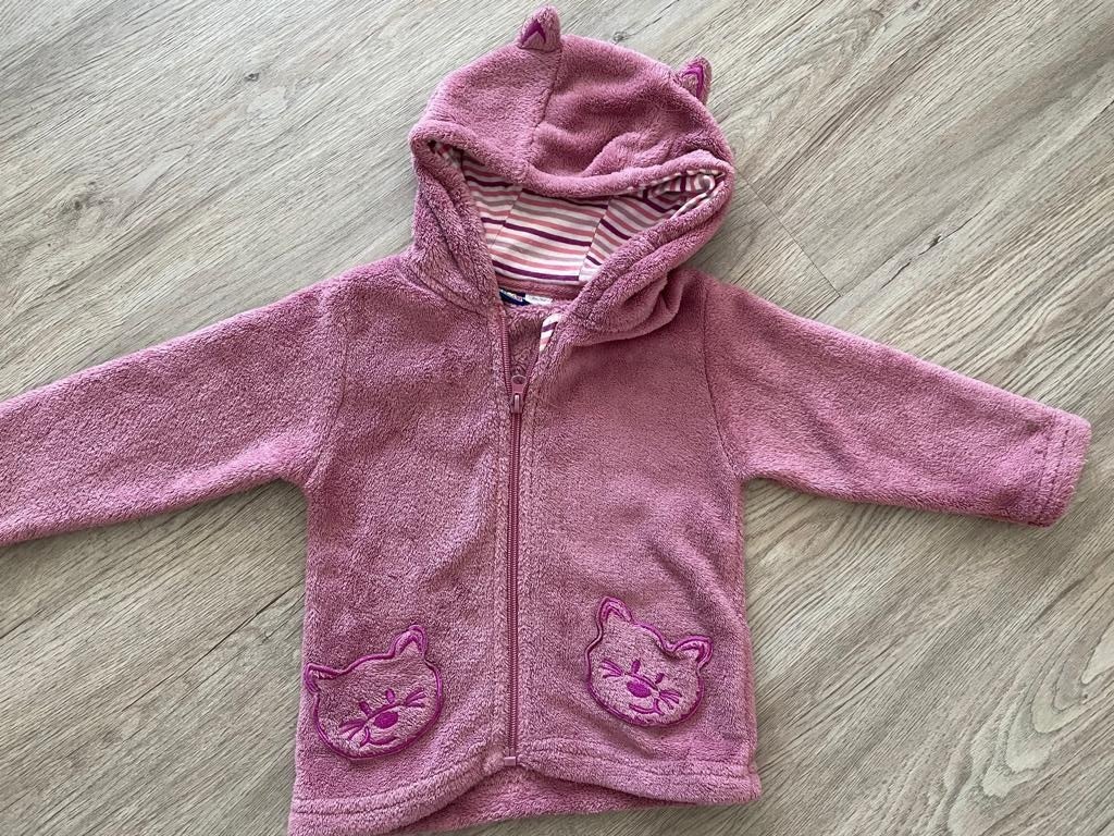 Kapuzen Jacke, Fleece Jacke Gr. 86 92