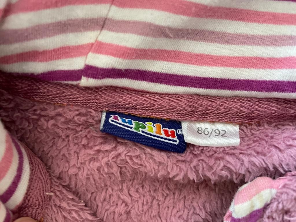 Kapuzen Jacke, Fleece Jacke Gr. 86 92