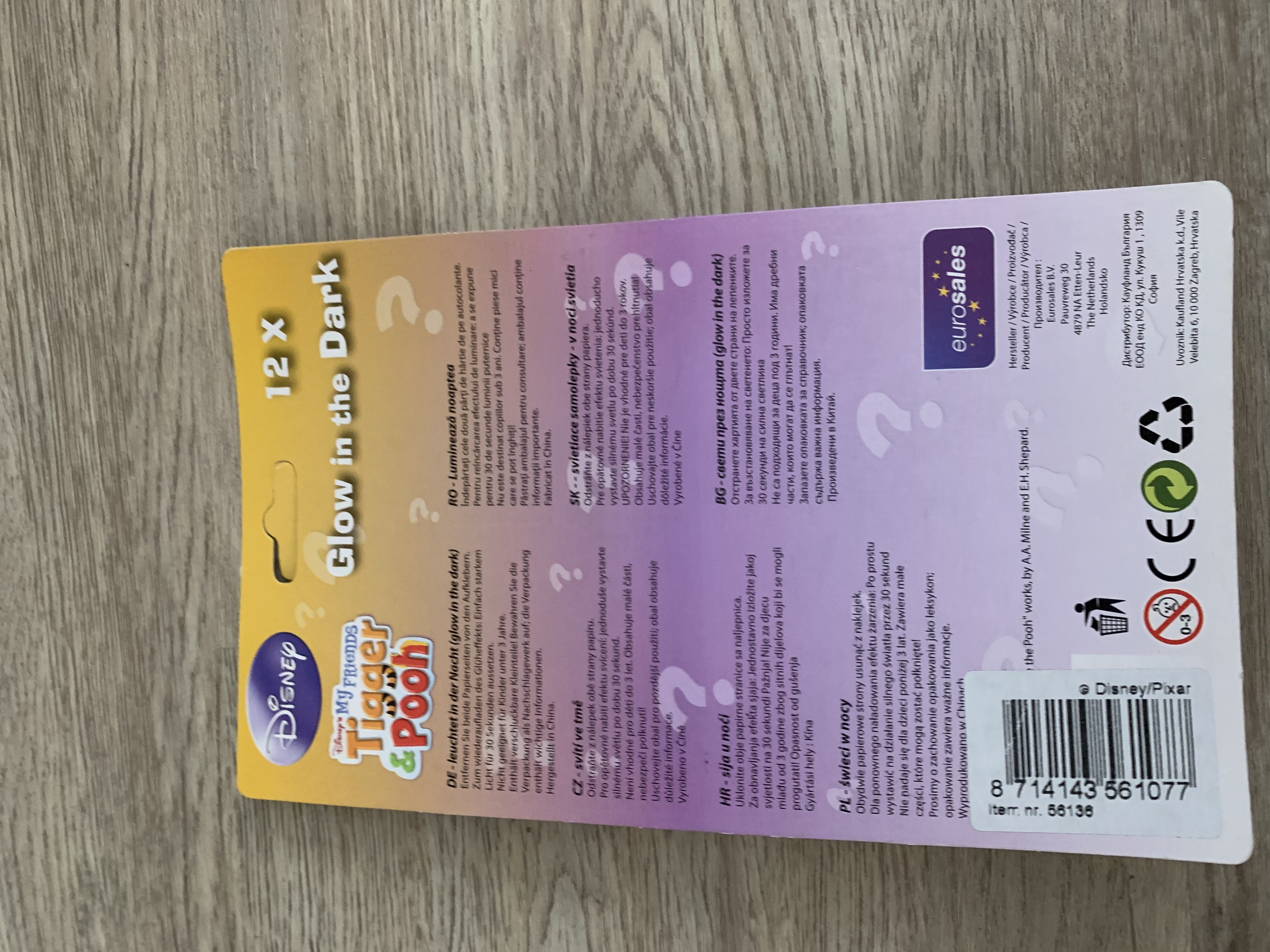 Leuchtbilder für Kinderzimmer, Wandbilder Winnie Pooh