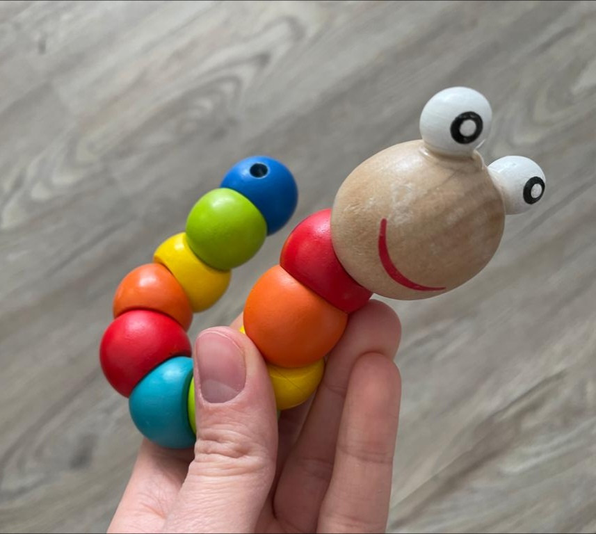 Baby Spielzeug Holzwurm