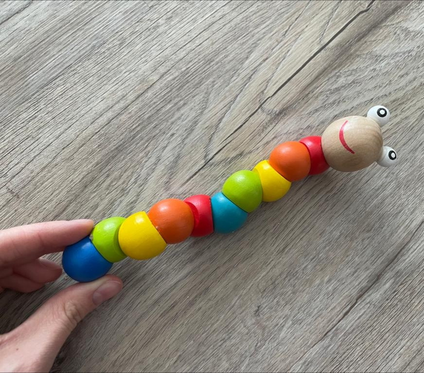 Baby Spielzeug Holzwurm