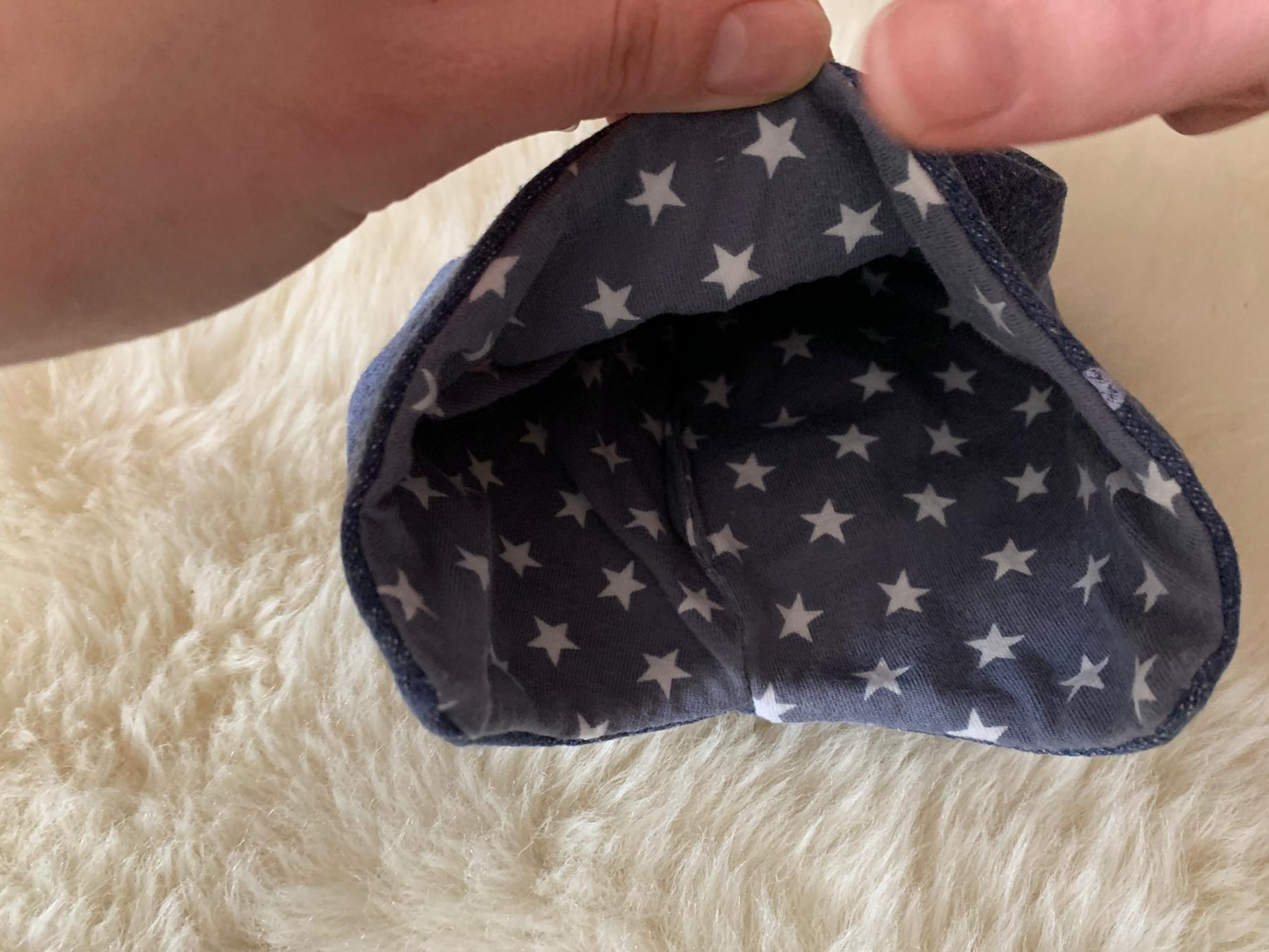 Mütze, Wendemütze für Neugeborene