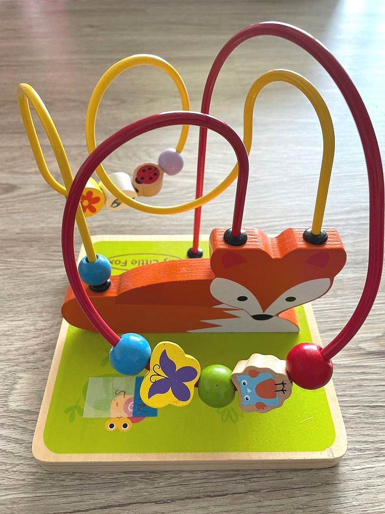 Motorik Spielzeug aus Holz My little fox