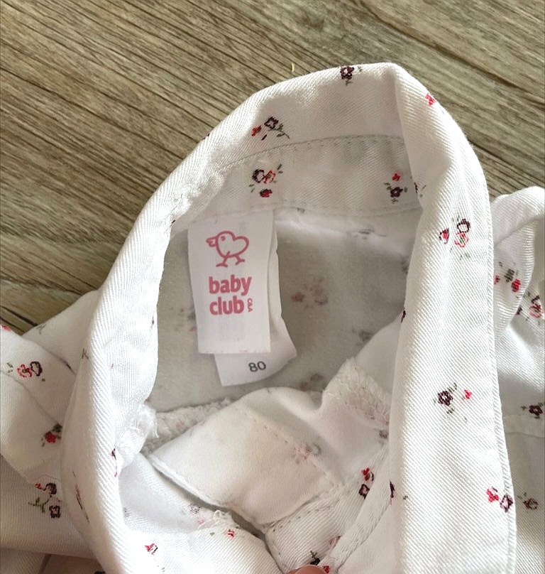 Bluse Hemd Langarm Gr. 80 Baby Club