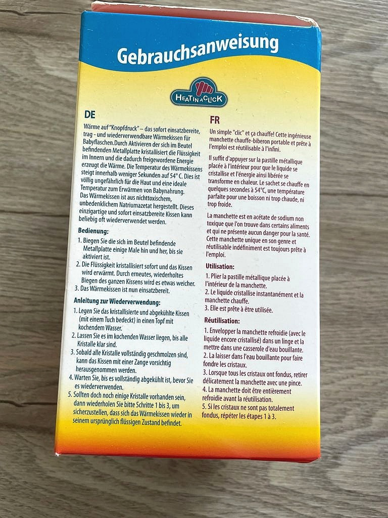 Flaschenwärmer für Unterwegs per Knopfdruck