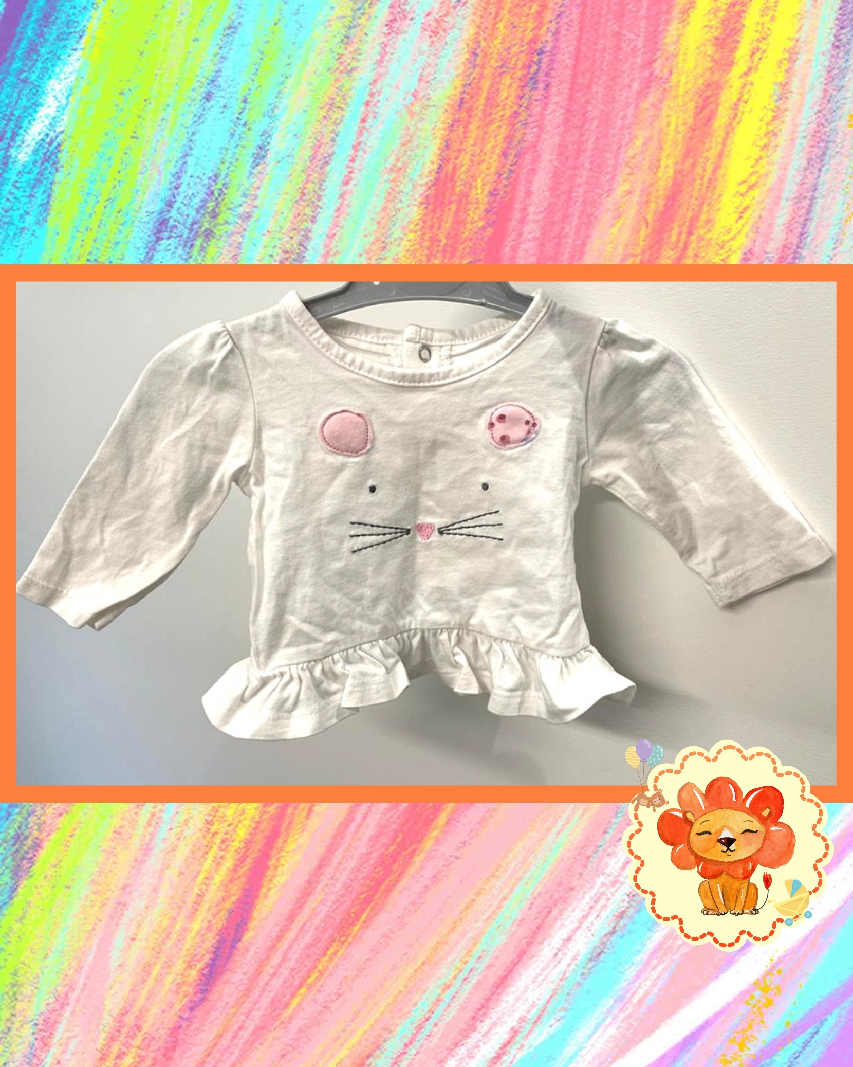 Longsleeve Langarmshirt Gr. 56 Mädchen Flohmarkt