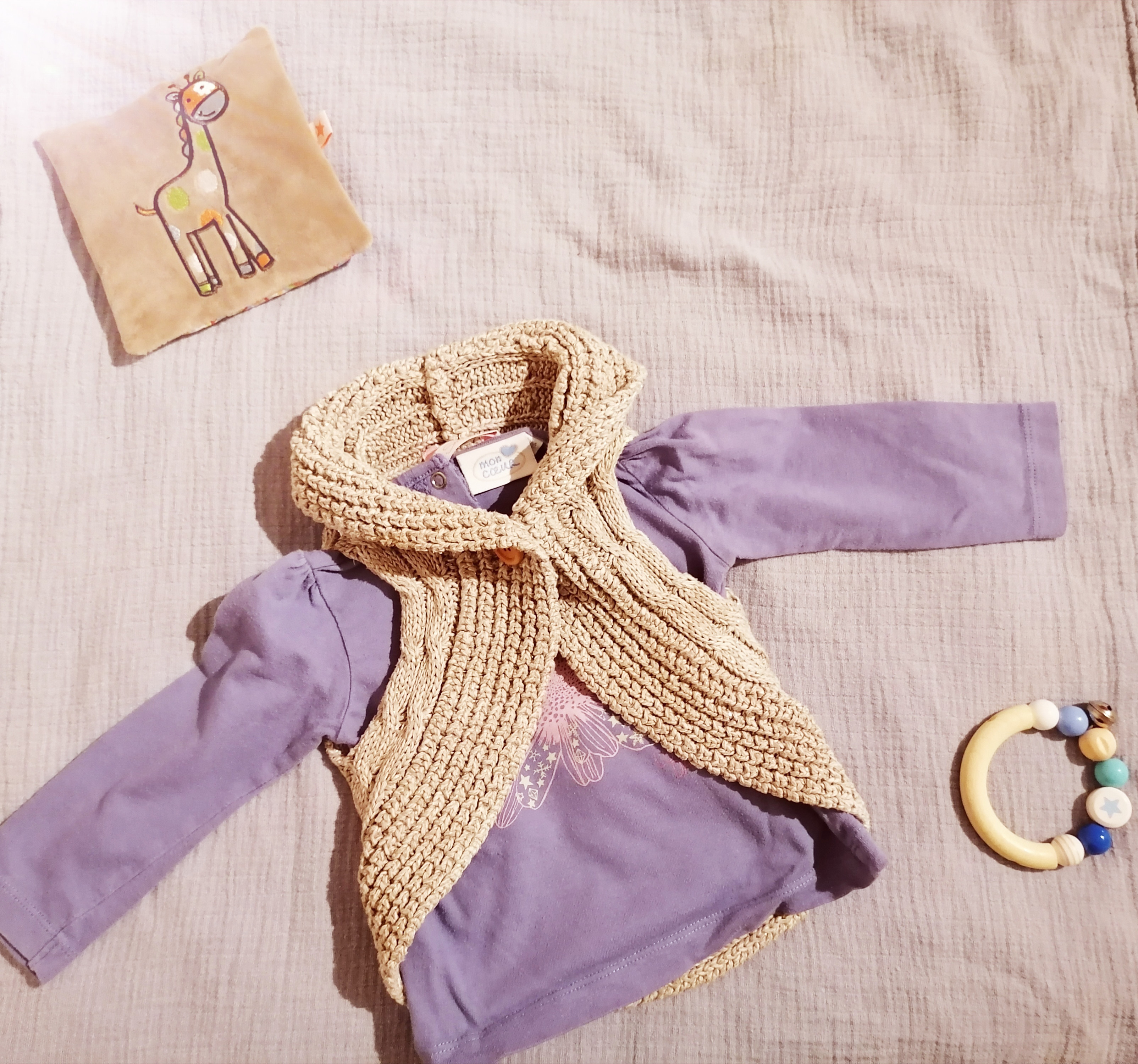 schickes Bolero Strickjacken Kombi Gr. 74  80