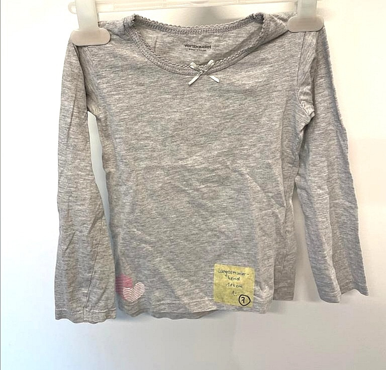 Langarmunterhemd Mädchen Gr. 114 Flohmarkt