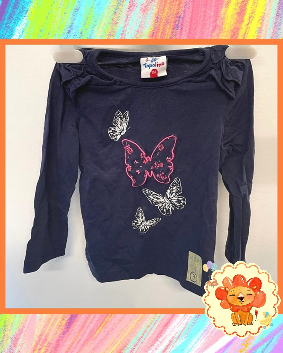 Longsleeve Langarmshirt  Mädchen Gr. 104 Flohmarkt