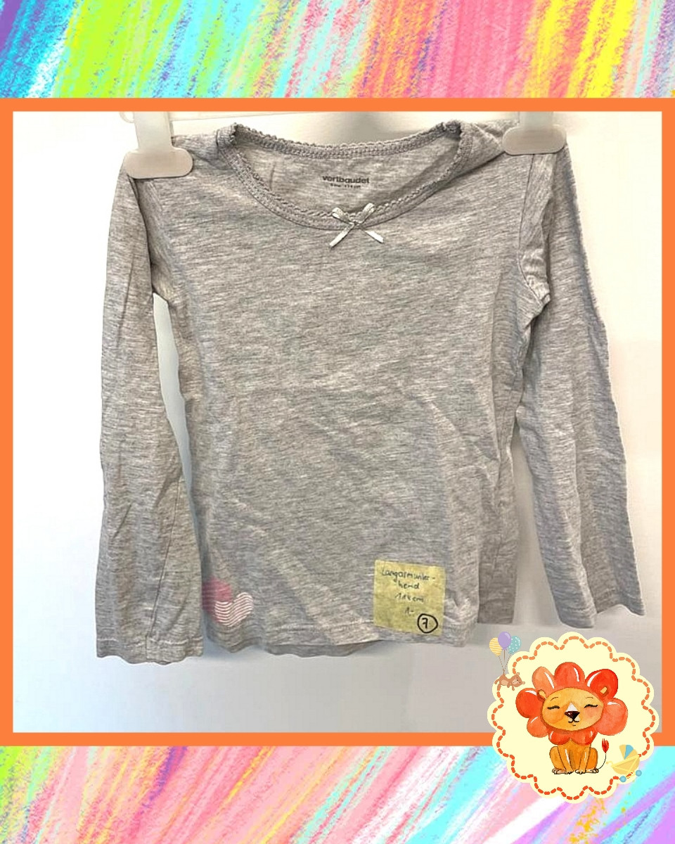 Langarmunterhemd Mädchen Gr. 114 Flohmarkt