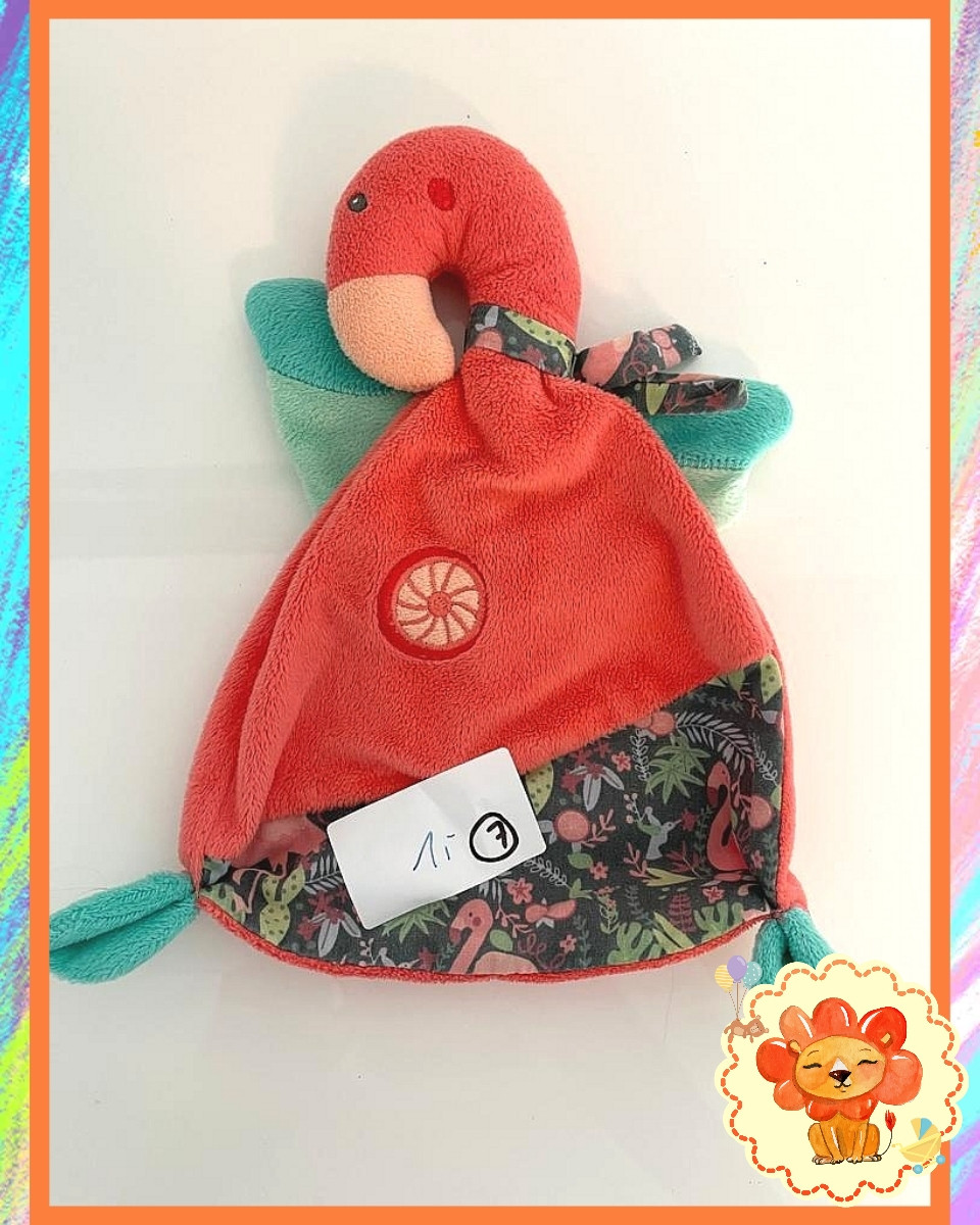 Baby Spielzeug Kuscheltuch Flamingo Flohmarkt