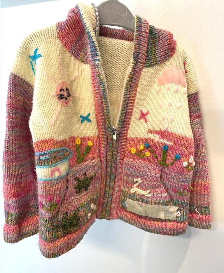 Strickjacke Gr. 86 Mädchen Flohmarkt