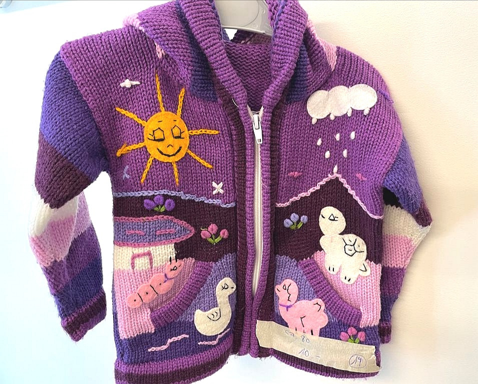Strickjacke Jacke Gr. 80 Mädchen Flohmarkt