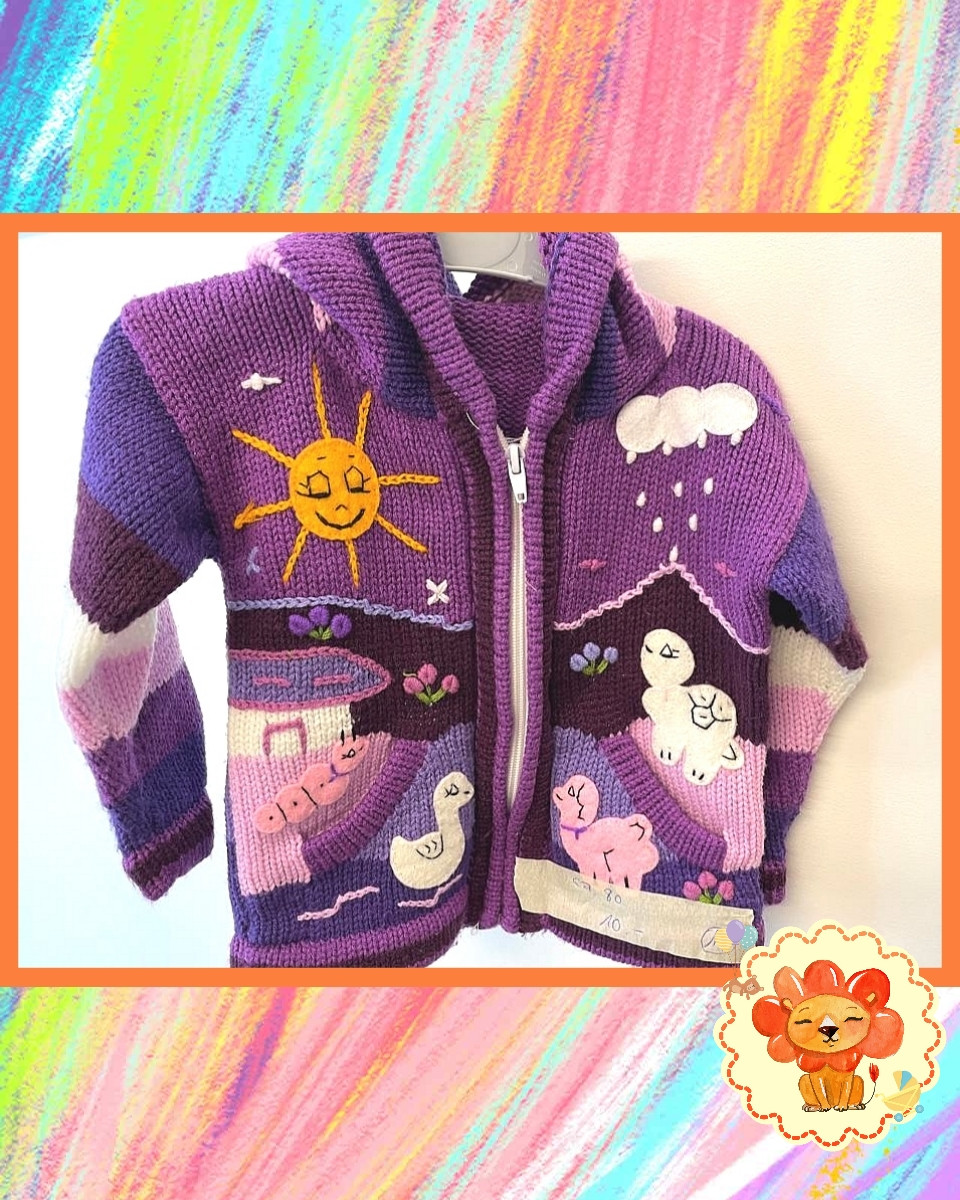 Strickjacke Jacke Gr. 80 Mädchen Flohmarkt