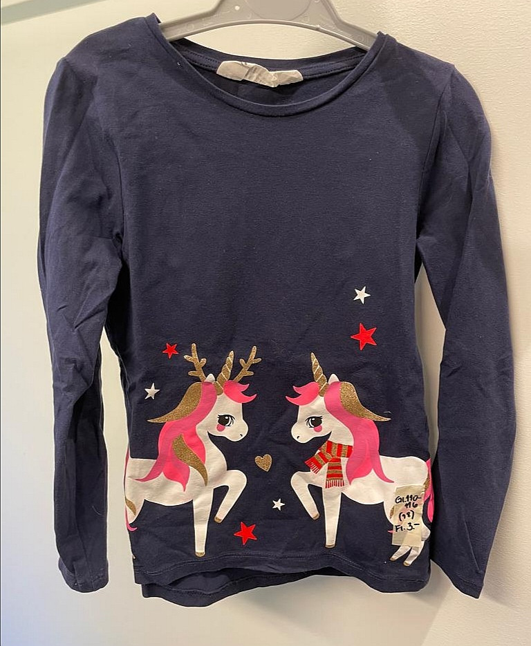 Longsleeve Langarmshirt Gr. 110-116 Mädchen Flohmarkt