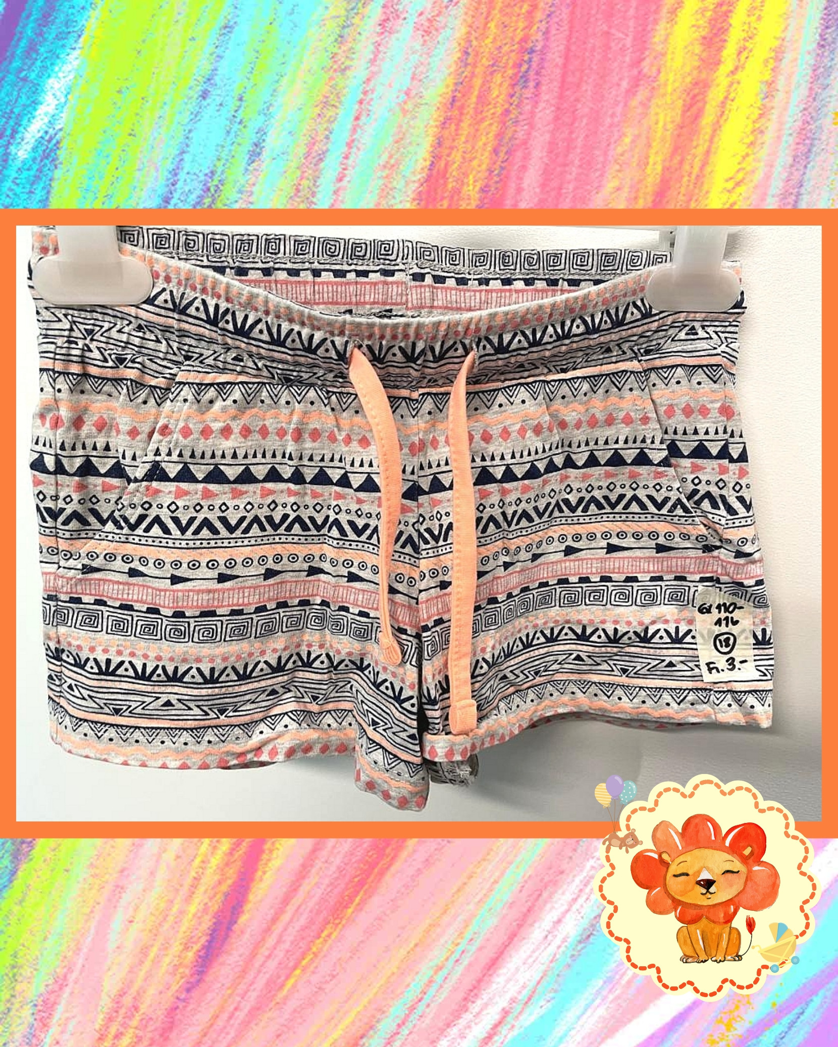 Shorts, kurze Hose Gr. 110-116 Mädchen Flohmarkt