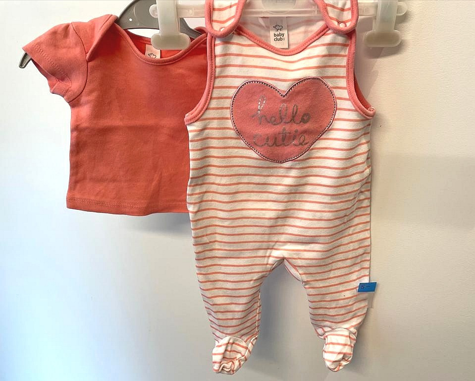 Baby Set T-Shirt und Strampler Gr. 62 Flohmarkt