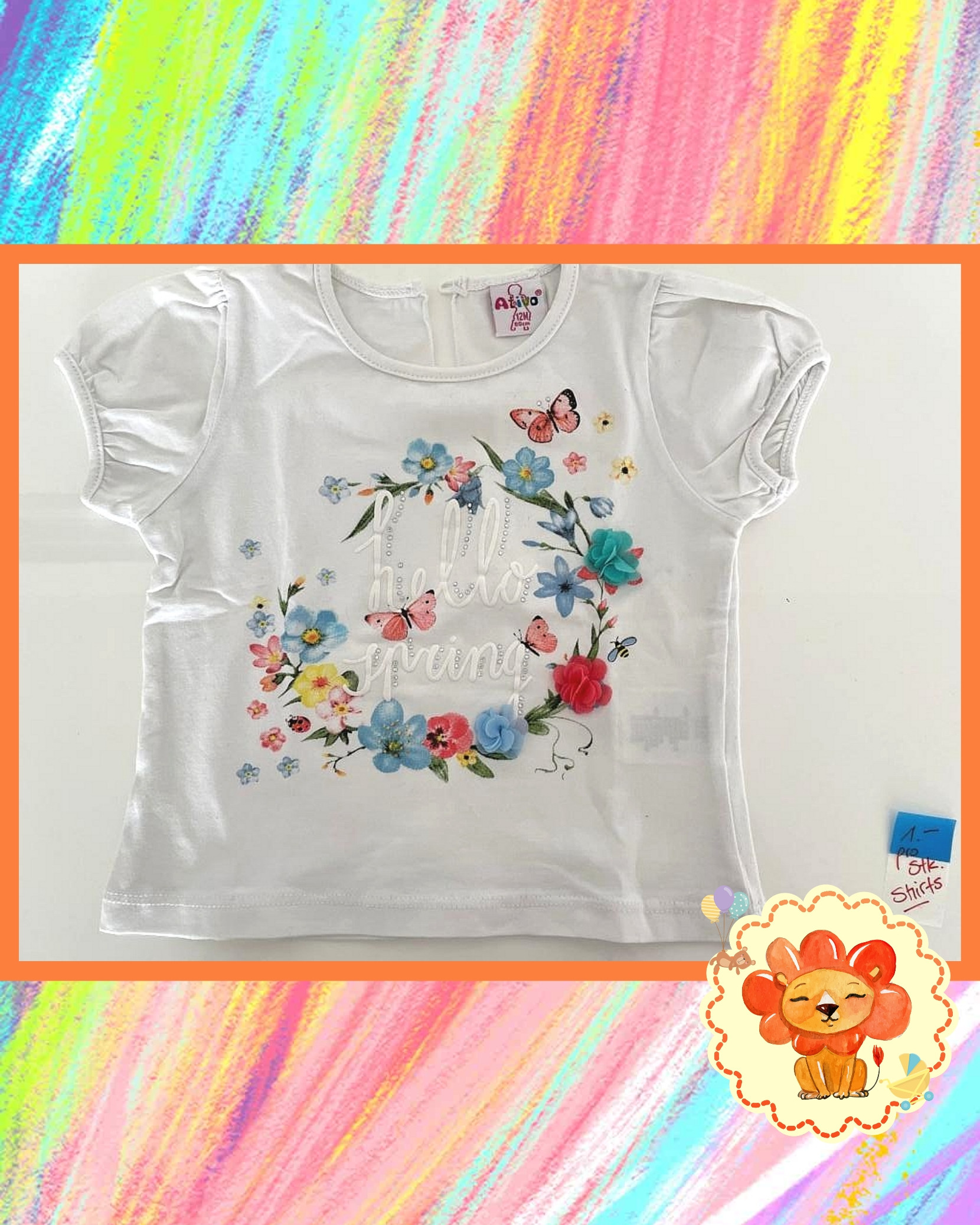 T-Shirt Baby Mädchen Gr. 80 Flohmarkt