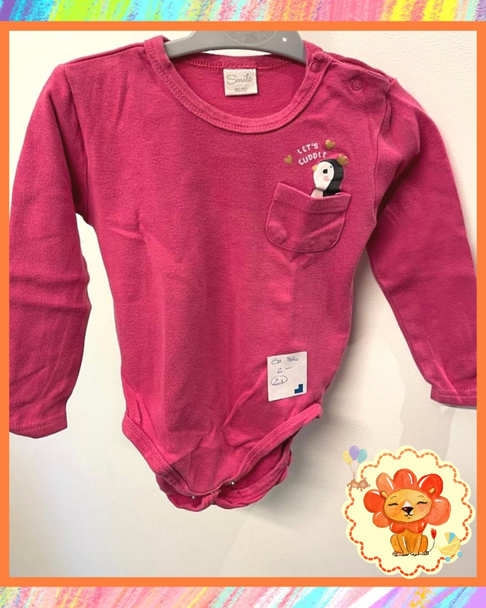 Body Langarmbody Gr. 86-92 Mädchen Flohmarkt