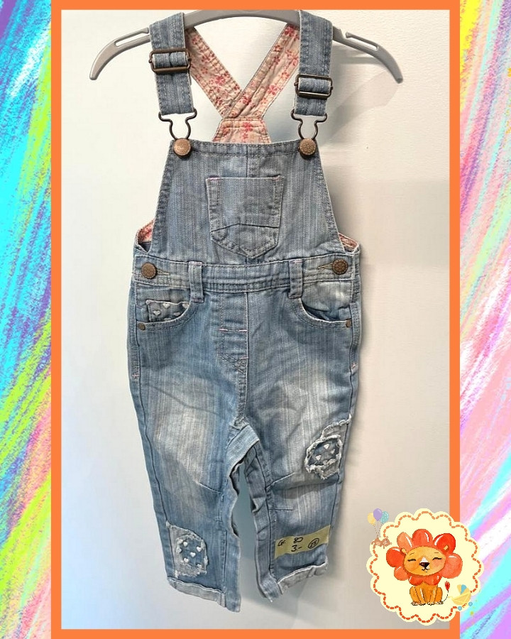 Jeans Latzhose Gr. 80 Mädchen Flohmarkt