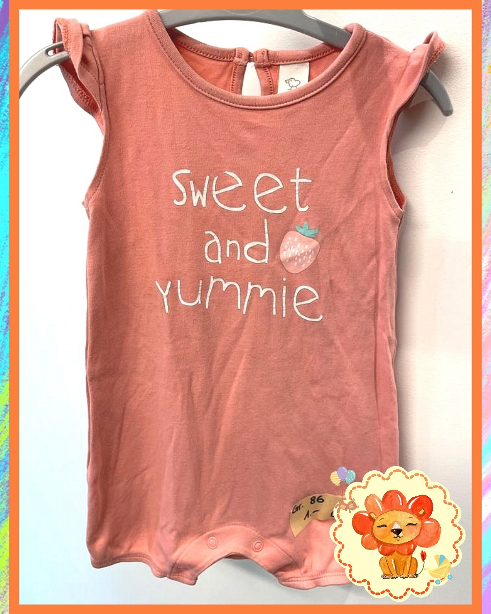 Jumpsuit kurz, Body Gr. 86 Mädchen Flohmarkt