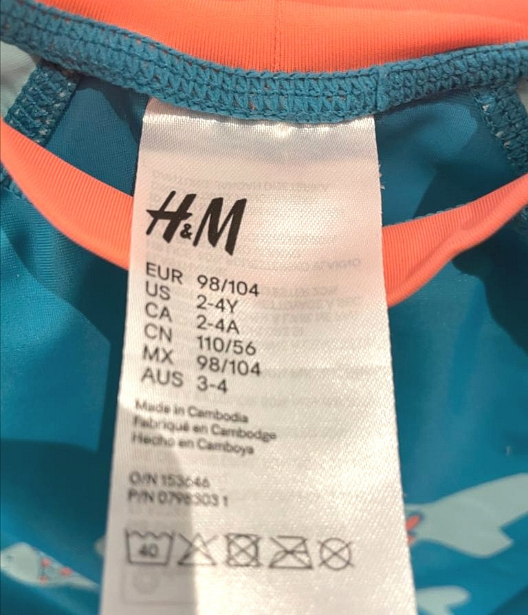 Badeanzug 2 teilig Gr. 98-104 Flohmarkt