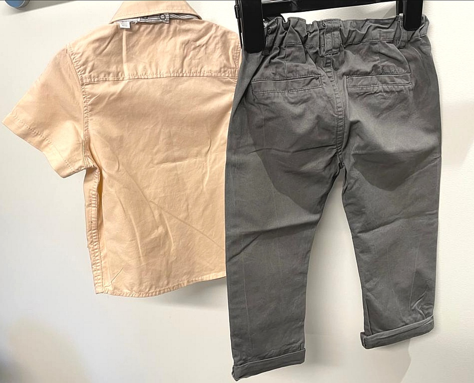 Set Hemd mit Fliege und Hose Jungs Gr. 98 Flohmarkt